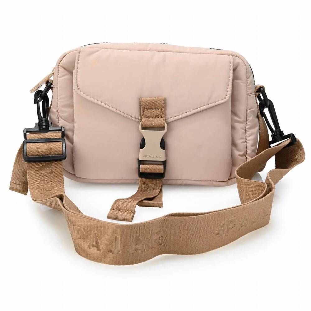 NEW PAJAR keiko logo buckle camera bag in beige